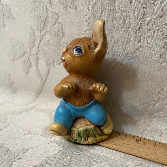 Vtg Pendelfin Stone Crafted “The Thumper” Figure Burnley England Bunny Rabbit - Picture 10 of 12